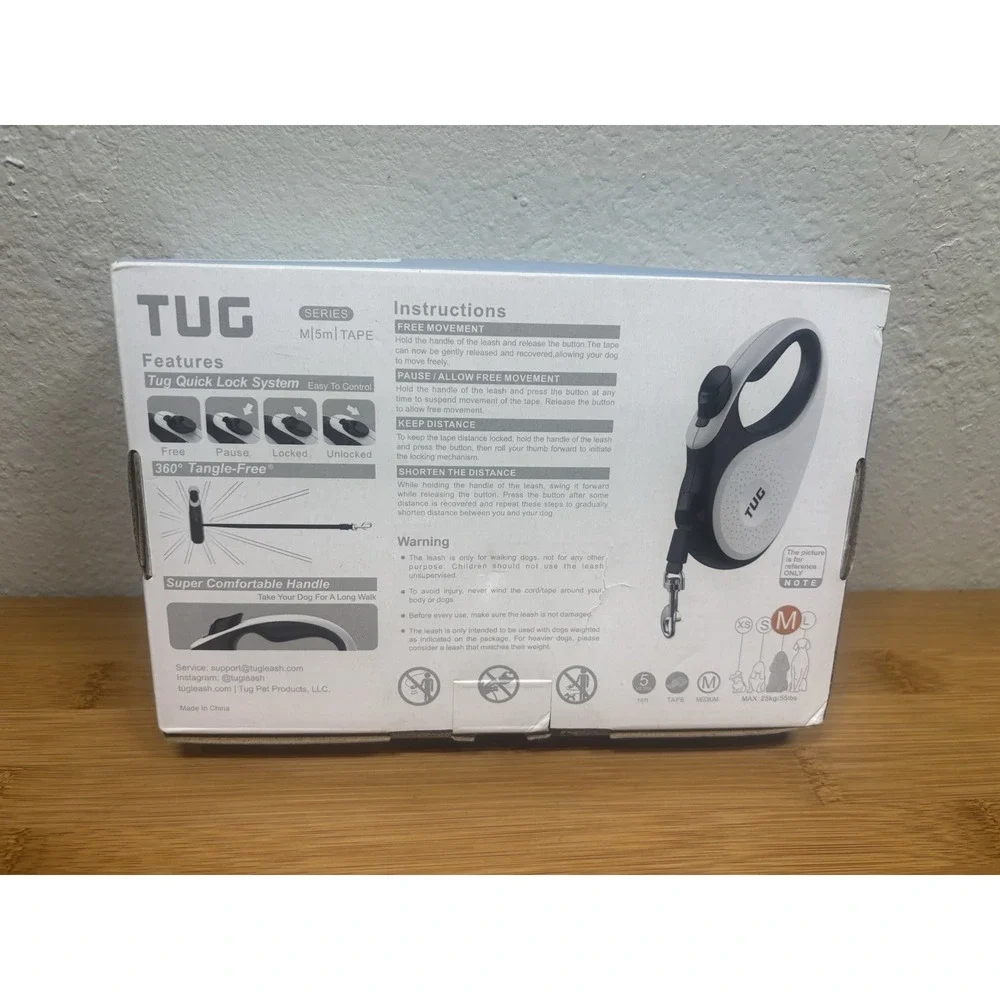 360° Tangle-Free Retractable Dog‎ Leash | 16 ft Strong Nylon Tape | One-Handed